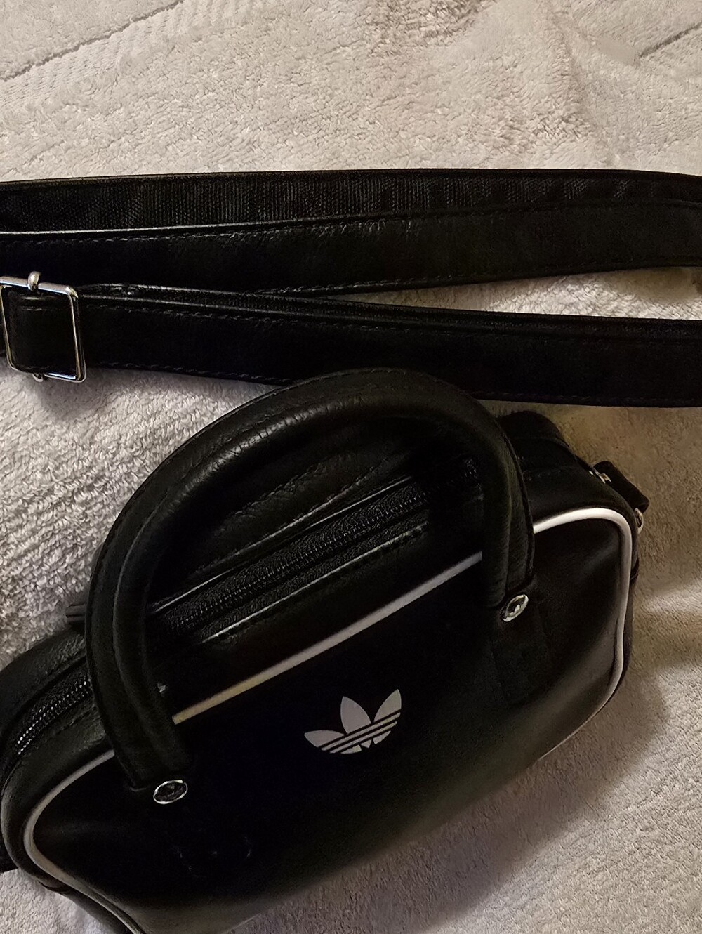 Adidas Originals Adicolor Mini Bowling Bag Crossbody Black NWT - Picture 15 of 15